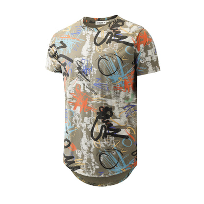 YININF Mens Hipster Hip Hop Short Sleeve Print T-Shirt Shirts Men