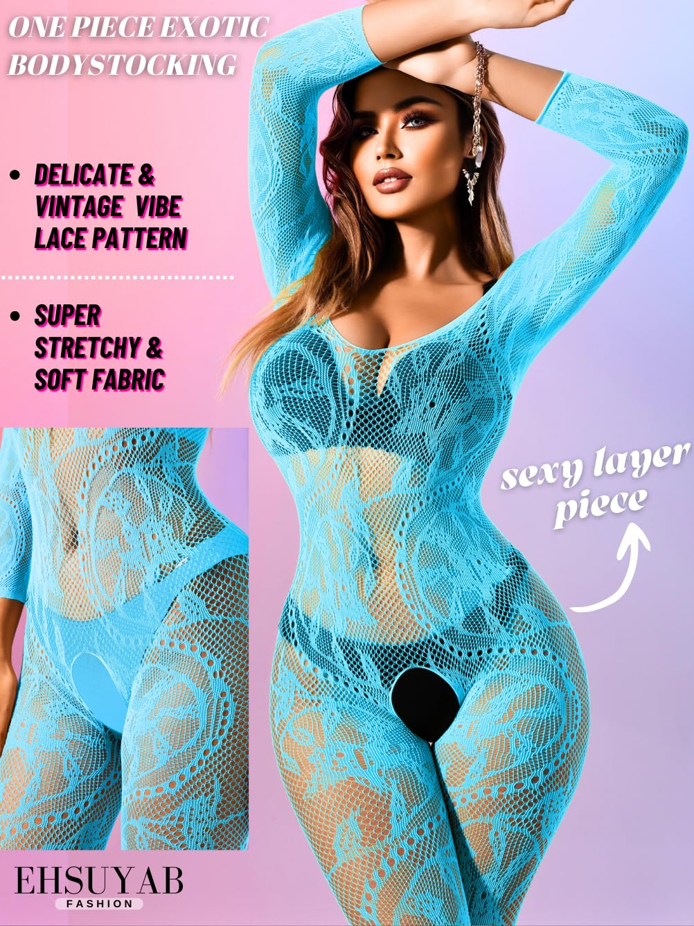 Women Sexy Body Stockings, Fishnet Bodysuit Glow Party Rave, Exotic Dancer Wear Fishnets Lingerie Outfits Plus Size