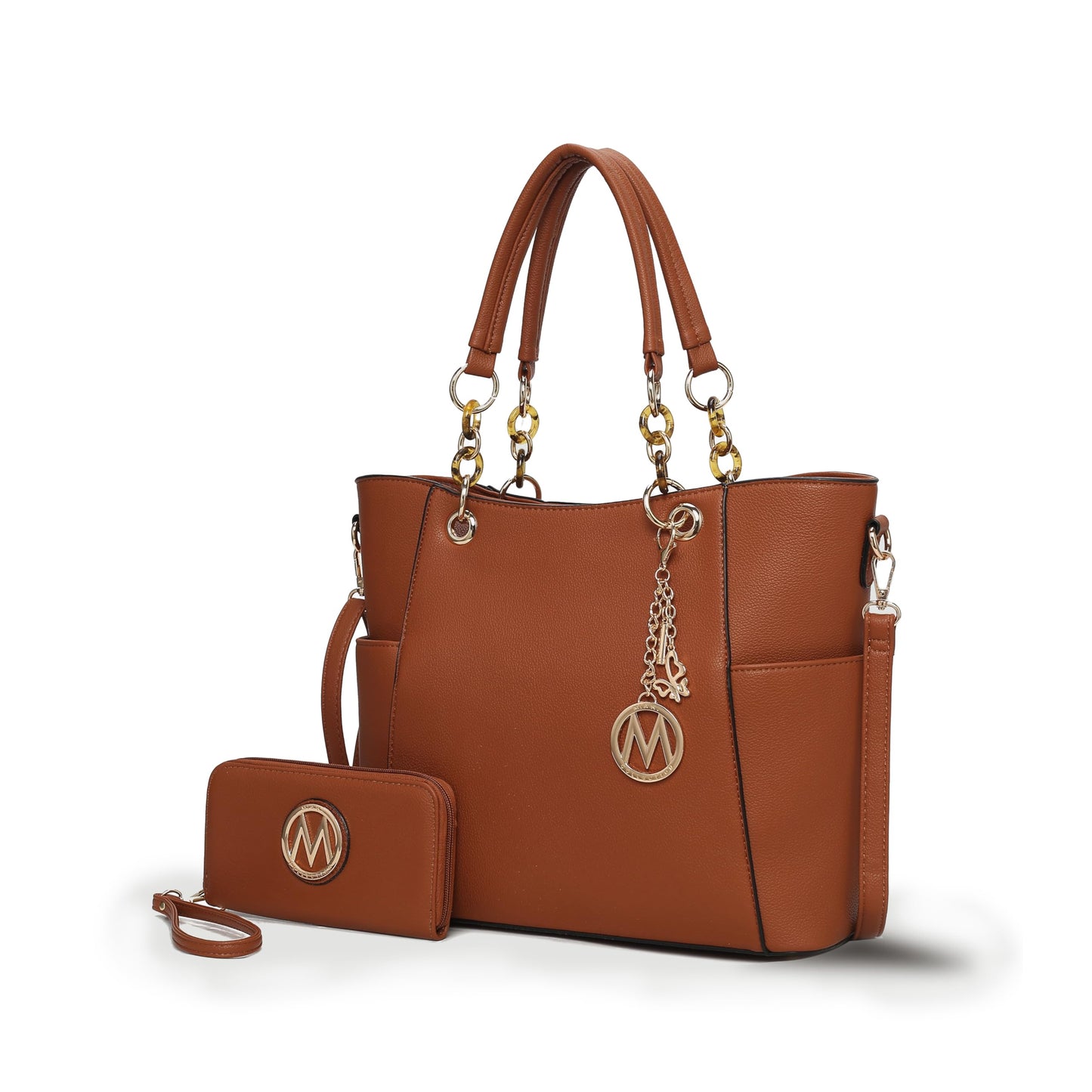 MKF Collection Tote Bag for Women, Handbag Set with Wallet-Top-Handle- Vegan Leather Purse