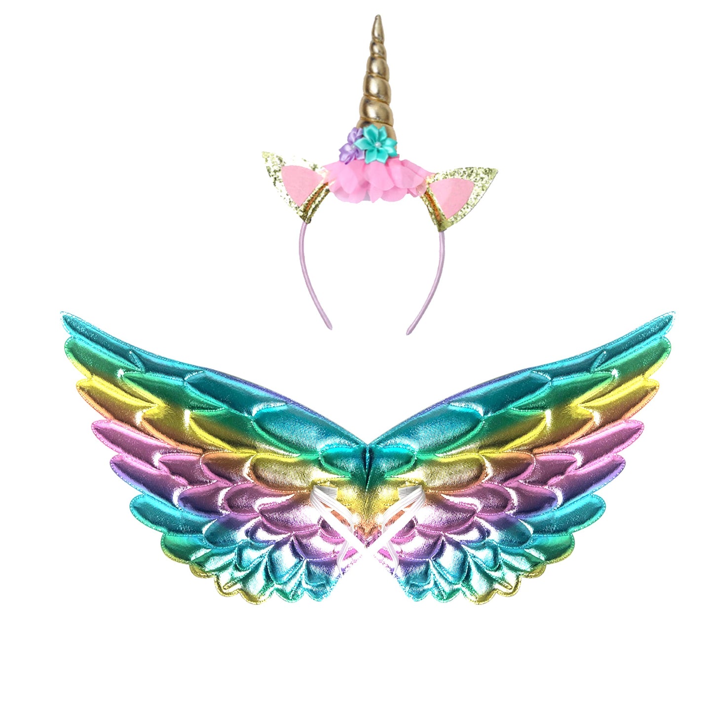 Soyoekbt Girls Unicorn Costume LED Light Up Unicorn Dress Birthday Party Princess Dress for Halloween Party