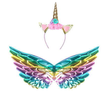 Soyoekbt Girls Unicorn Costume LED Light Up Unicorn Dress Birthday Party Princess Dress for Halloween Party