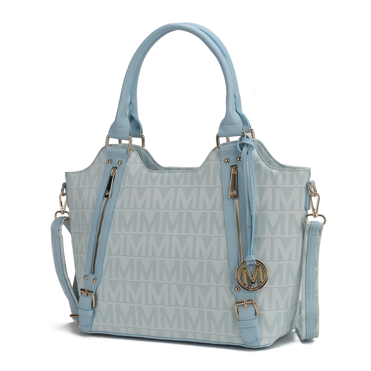 MKF Collection Crossbody Tote Bag for Women - PU Leather Top-Handle Satchel Shoulder Handbag