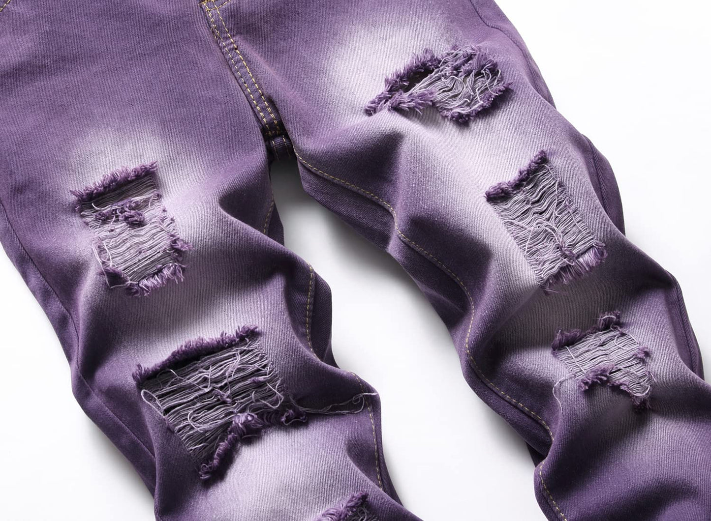 Boy's Skinny Fit Comfy Jeans Ripped Destroyed Distressed Stylish Slim Washed Denim Jeans Pants