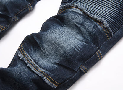 Fashion Slim Jeans Men Stretch Denim Pants