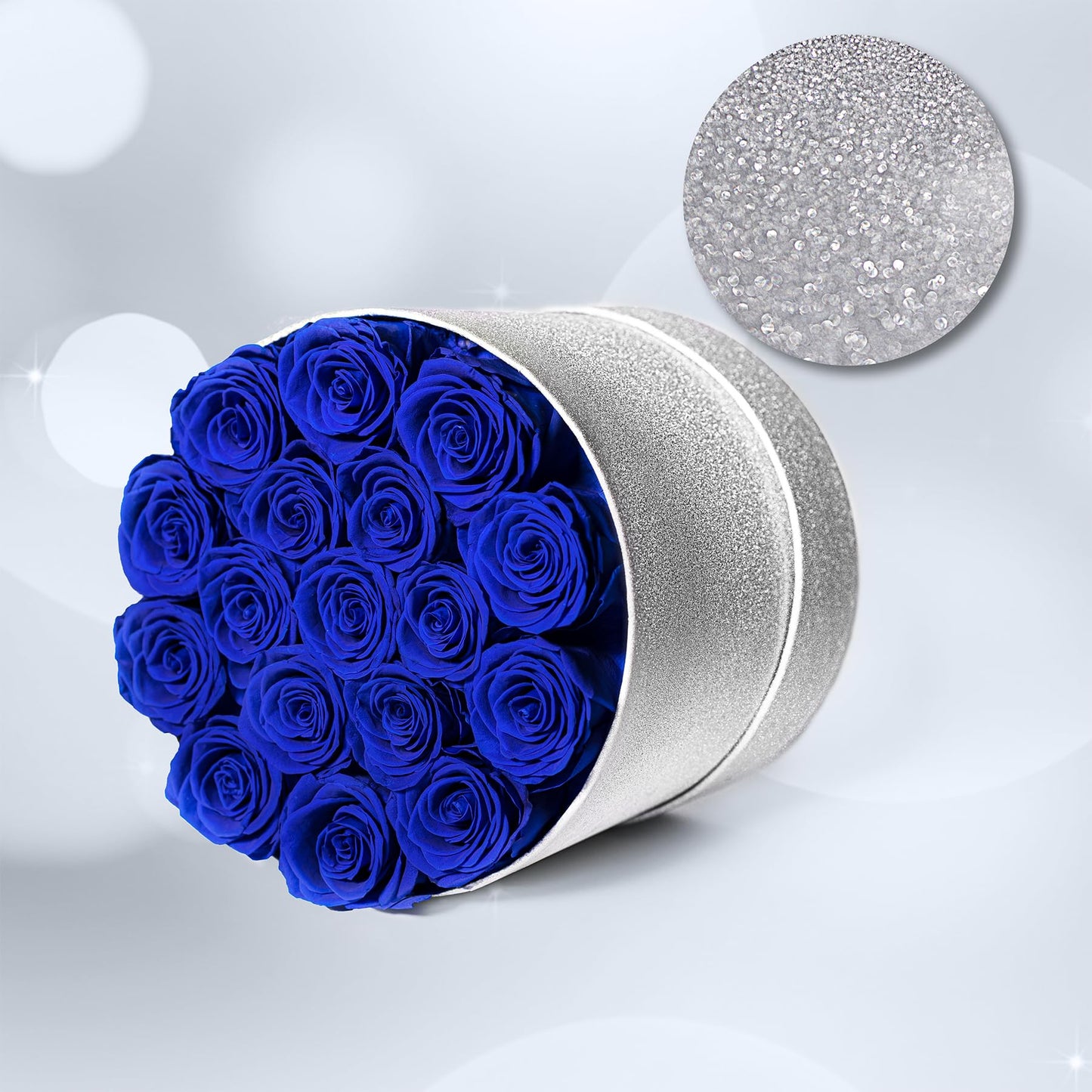 47 Flowers in a Luxury Suede Box, Birthday Gifts for Women, Preserved Flowers, Mothers Day Roses Gift for Mom, Red