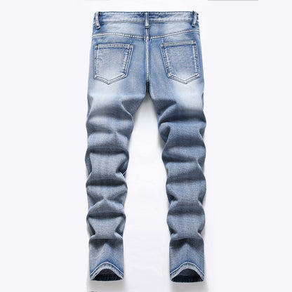 Boy's Skinny Fit Comfy Jeans Ripped Destroyed Distressed Stylish Slim Washed Denim Jeans Pants