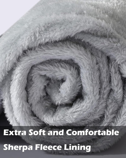 GXAMOY Men's Winter Fleece Hoodies for Men Heavyweight Warm Thick Full Zip Up Sweatshirt Outerwear