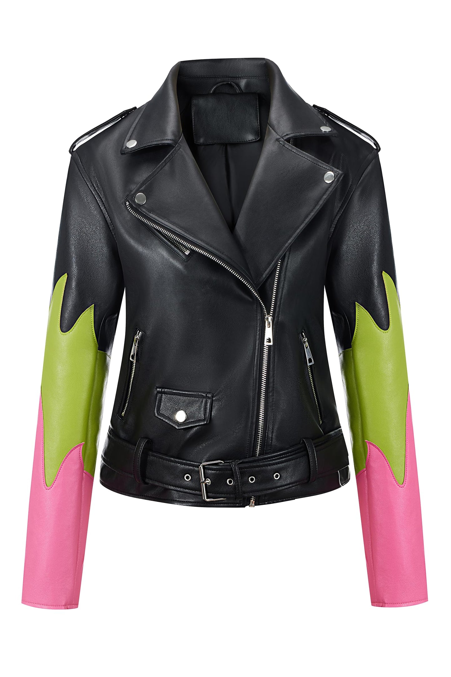 Bellivera Women's Faux Leather Casual Jacket 2025 Spring Trendy Motorcycle Outfits Lightweight Classic Coat