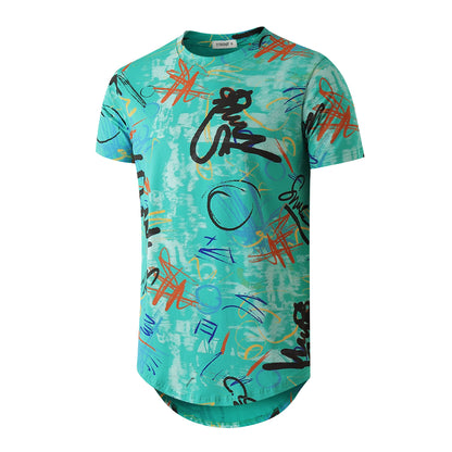 YININF Mens Hipster Hip Hop Short Sleeve Print T-Shirt Shirts Men