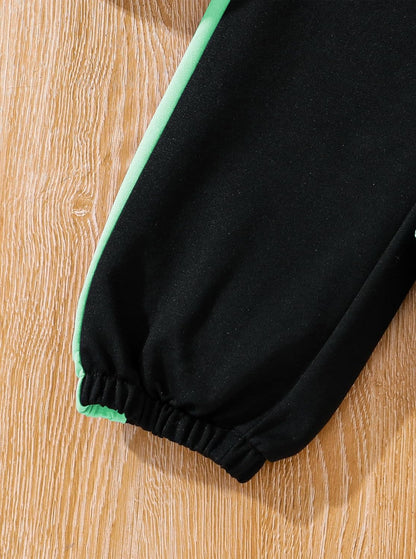 Hilinker Girls Graphic 3 Piece Outfits Workout Crop Hoodie Ribbed Tank and Sweatpants Set