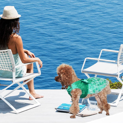 Dog Dresses, Puppy Soft Skirt, Summer Pet Clothes, Girl Dogs Wedding Outfit, Puppy Slik Outfit with Bow Tie, Dog Princess Clothes for Small Medium Breeds, White L