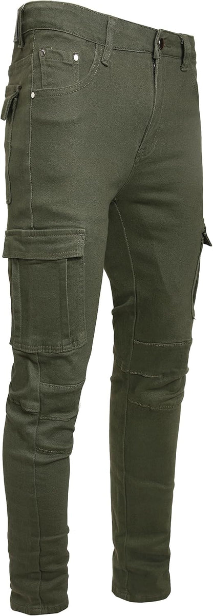 JUNBAOSS Men's Slim Fit Jeans Stretch Ripped Skinny Jeans for Men, Fashion Straight Leg Comfort Flex Waist Casual Pants