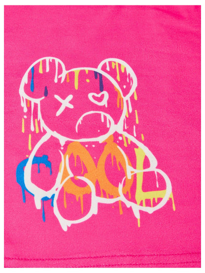 SOLY HUX Girl's Graphic 3 Piece Outfits Sheer Crop Tee and Cami Top with Jeans Pants Set