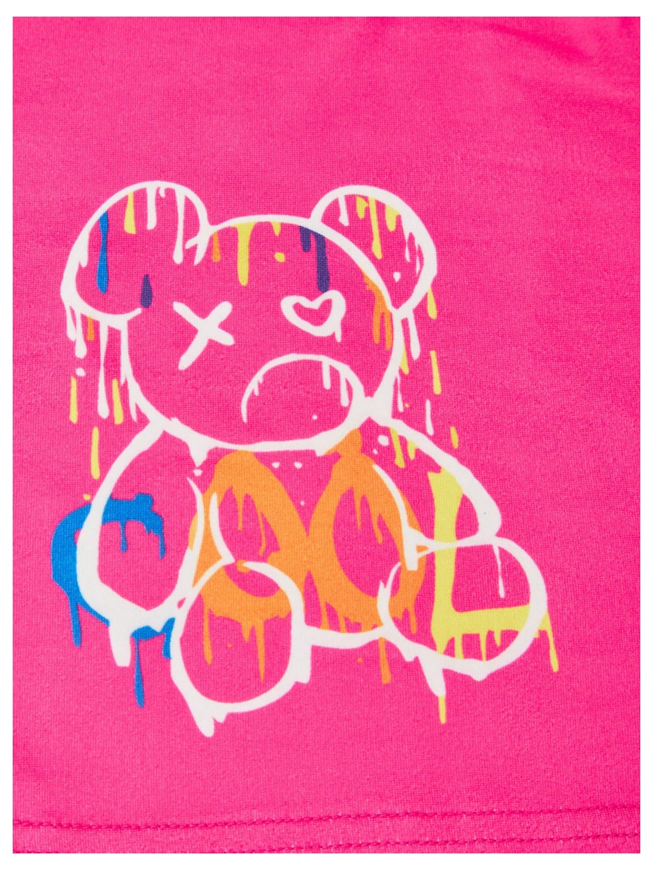 SOLY HUX Girl's Graphic 3 Piece Outfits Sheer Crop Tee and Cami Top with Jeans Pants Set