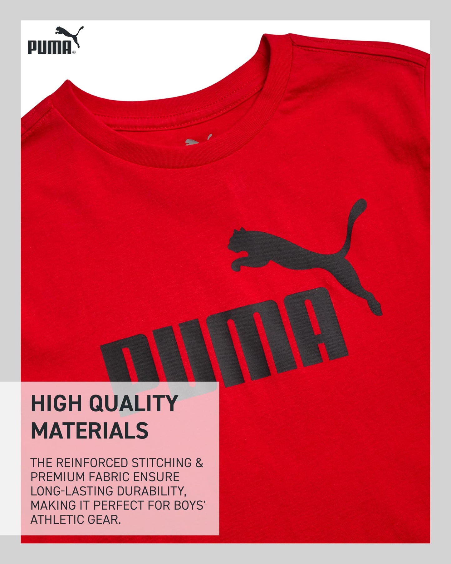 PUMA Boys Pants Set - 3 Piece Athletic T-Shirt, Zip Up Jacket, Jogger Pants - Boys Activewear Tricot Jogset (8-16)