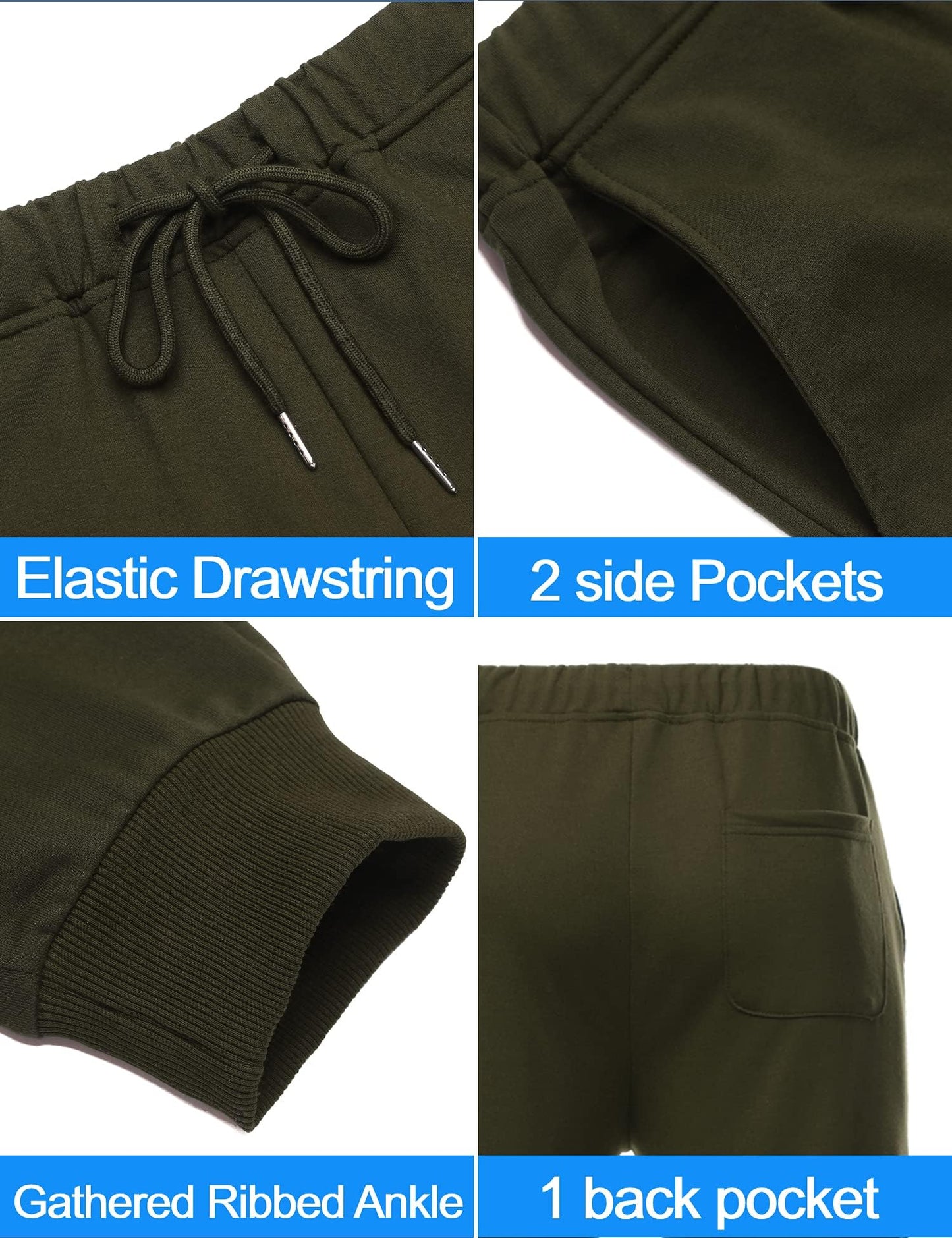 COOFANDY Men's Tracksuit 2 Piece Hoodie Sweatsuit Sets Casual Jogging Athletic Suits