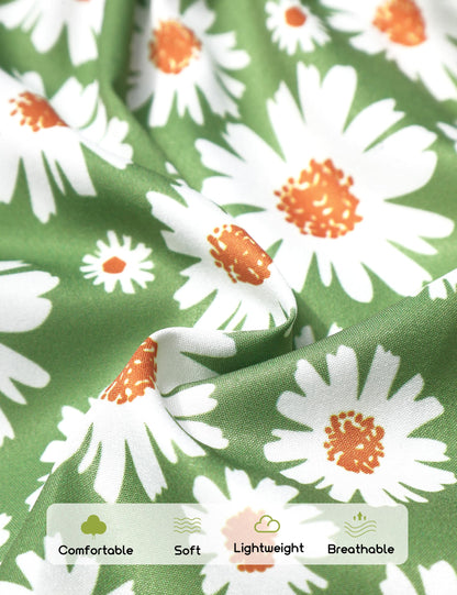 MIGU Girls Clothes Summer Halter Neck Ruffle Sleeveless Top Fashion Cute Floral Belt Shorts Two Piece Outfit Set Size 6-12