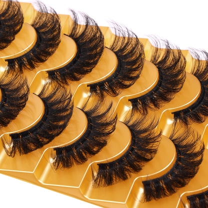 Mink Lashes Full Volume False Eyelashes 18mm Dramatic Faux Mink Eyelashes Natural Look Cat Eye Volume Eye Lashes Multipack by Focipeysa