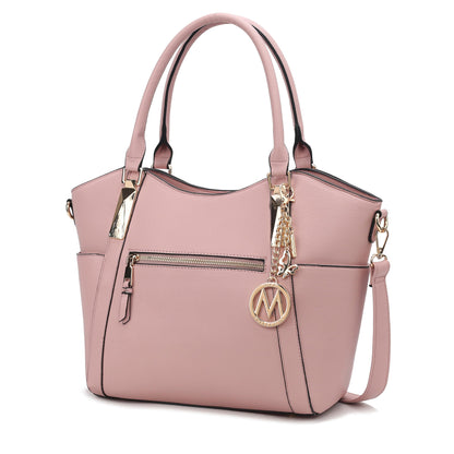 MKF Collection Crossbody Tote Bag for Women - PU Leather Top-Handle Satchel Shoulder Handbag