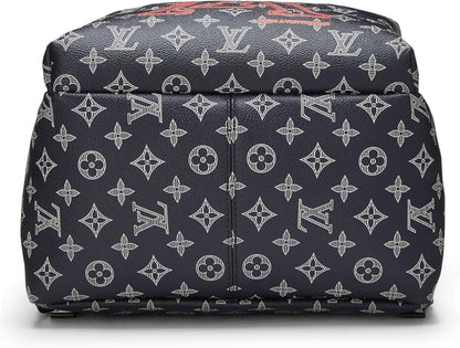 Pre-Loved Navy Upside Down Monogram Canvas Apollo Backpack, Navy