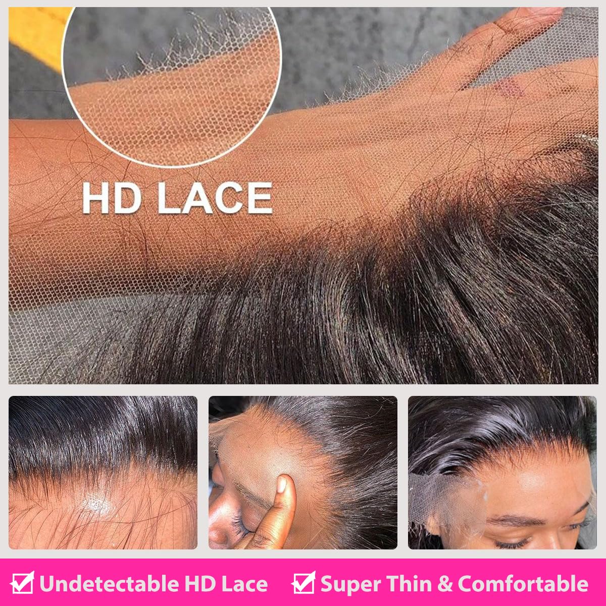 1B/30 Deep Wave Lace Front Wigs Human Hair Pre Plucked Balayage Ombre Brown Curly Lace Front Wig Human Hair13x4 HD Lace Frontal Glueless Wigs for Women 180% Density 26 Inch