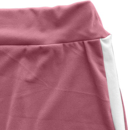 Women 2 Piece Outfit Long Sleeve Zip Up Crop Jacket High Waist Stretchy Pants