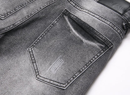 Fashion Slim Jeans Men Stretch Denim Pants
