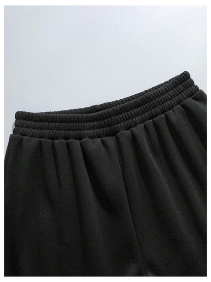 SOLY HUX Women's 2 Piece Outfits Letter Graphic Drawstring Long Sleeve Hoodies Sweatshirt and Sweatpants Set