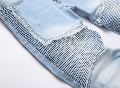 Fashion Slim Jeans Men Stretch Denim Pants