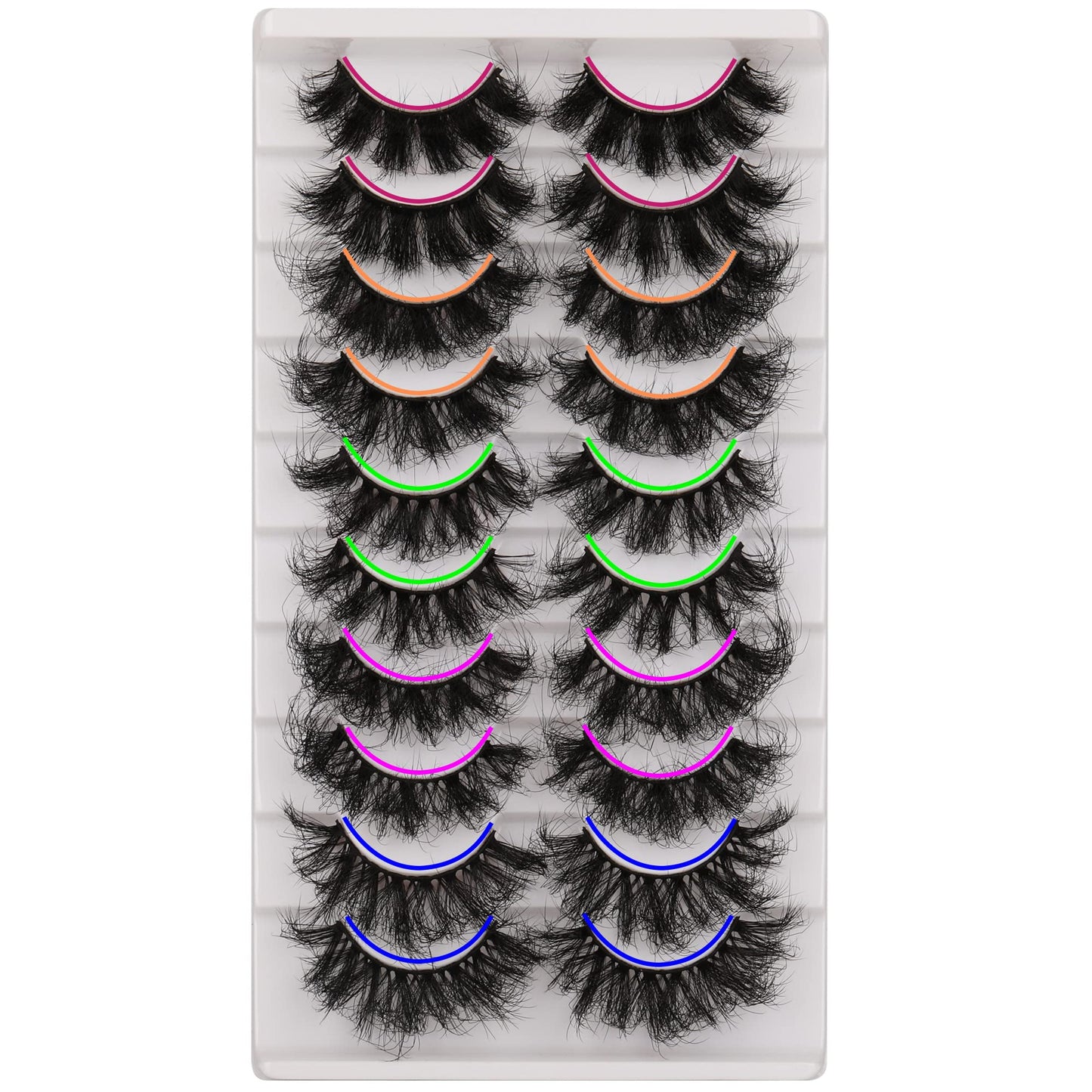 Mink Lashes Full Volume False Eyelashes 18mm Dramatic Faux Mink Eyelashes Natural Look Cat Eye Volume Eye Lashes Multipack by Focipeysa