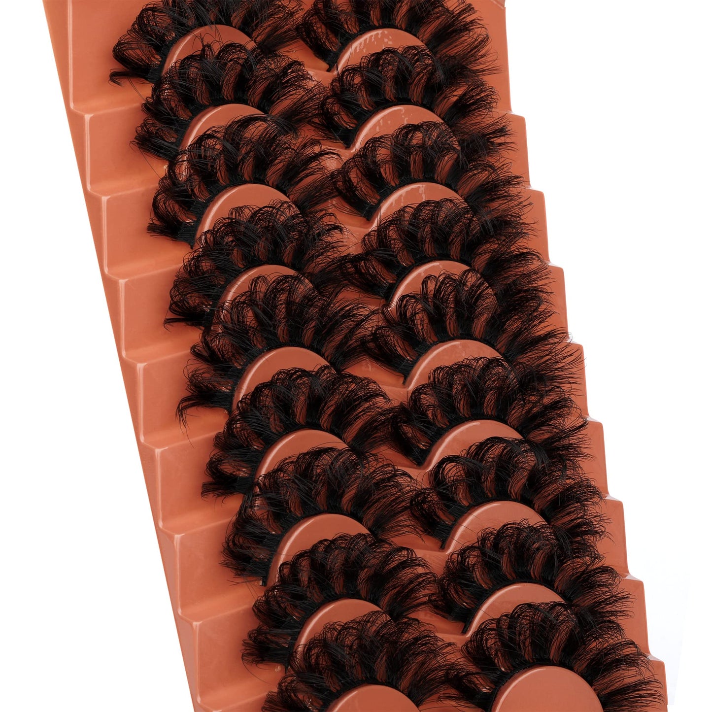 Mink Lashes Full Volume False Eyelashes 18mm Dramatic Faux Mink Eyelashes Natural Look Cat Eye Volume Eye Lashes Multipack by Focipeysa