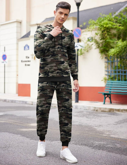 COOFANDY Men's Tracksuit 2 Piece Hooded Athletic Sweatsuits Casual Running Jogging Sport Suit Sets