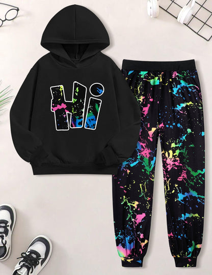 Boys Clothes Camo Boys Outfits Letter Printing Pullover Hoodie and Pants 2Pcs Winter Kids Clothes Boys for 7-14 Years