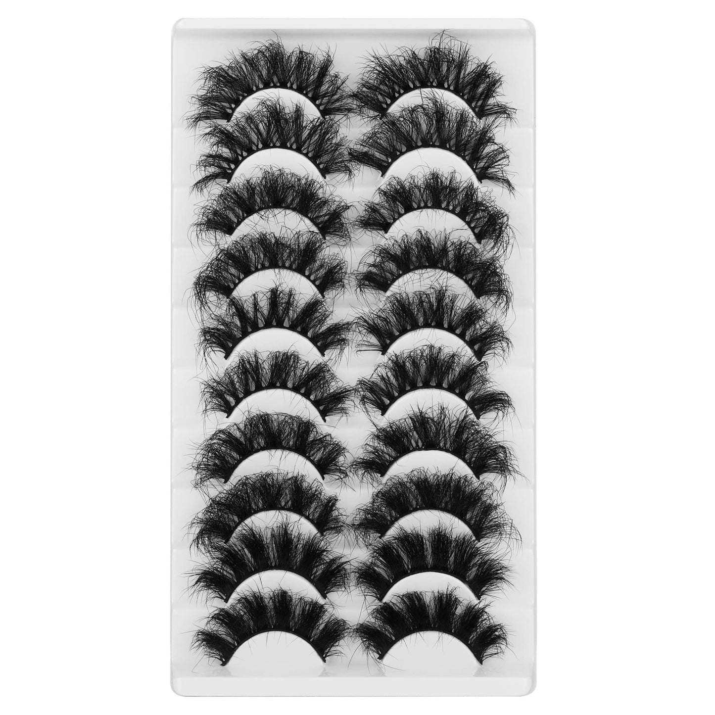 Mink Lashes Full Volume False Eyelashes 18mm Dramatic Faux Mink Eyelashes Natural Look Cat Eye Volume Eye Lashes Multipack by Focipeysa