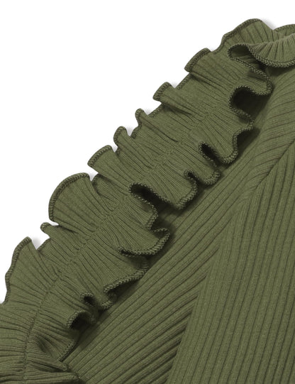 Toddler Girl Clothes Camo Girls Outfits Ruffle Sleeve Tops + Bell Bottom Flared Pants 2 Piece Winter Sweatsuit 2-10T