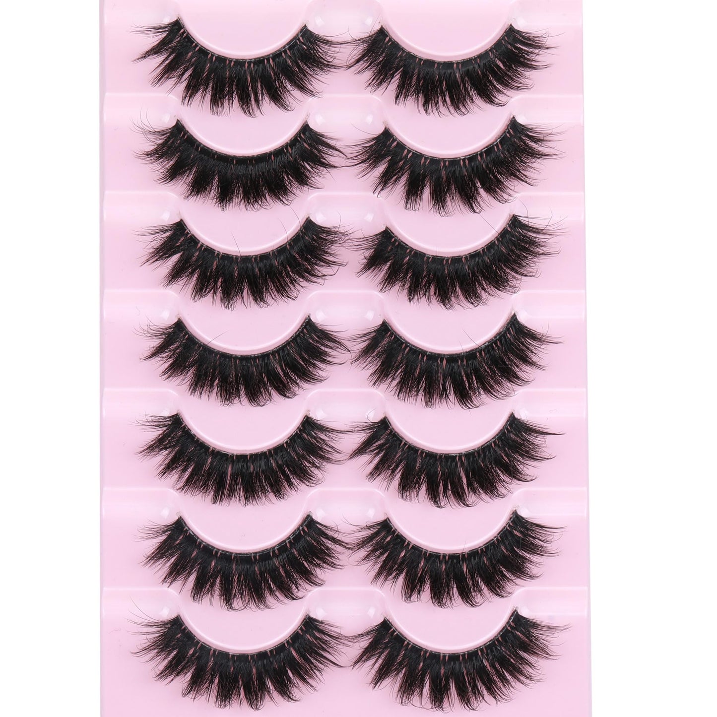 Mink Lashes Full Volume False Eyelashes 18mm Dramatic Faux Mink Eyelashes Natural Look Cat Eye Volume Eye Lashes Multipack by Focipeysa