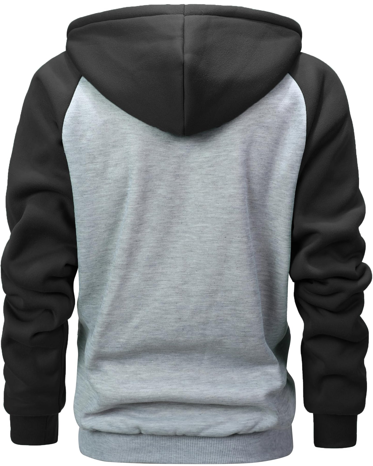 GXAMOY Men's Winter Fleece Hoodies for Men Heavyweight Warm Thick Full Zip Up Sweatshirt Outerwear