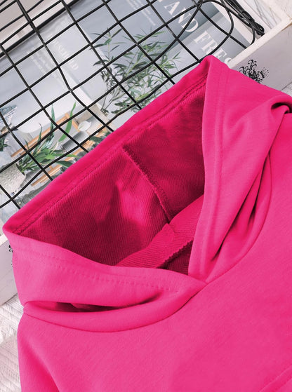 Hilinker Girls Graphic 3 Piece Outfits Workout Crop Hoodie Ribbed Tank and Sweatpants Set