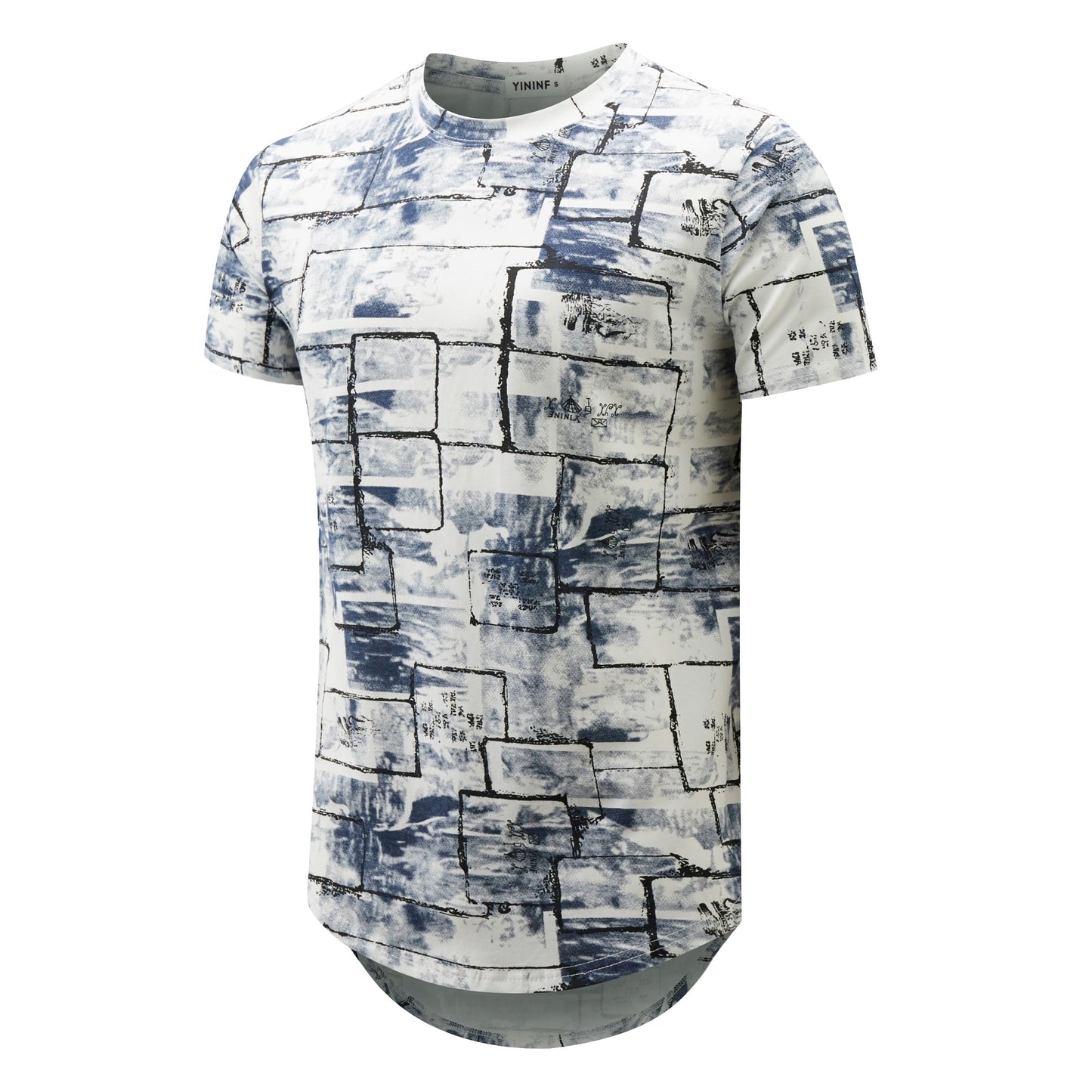 YININF Mens Hipster Hip Hop Short Sleeve Print T-Shirt Shirts Men