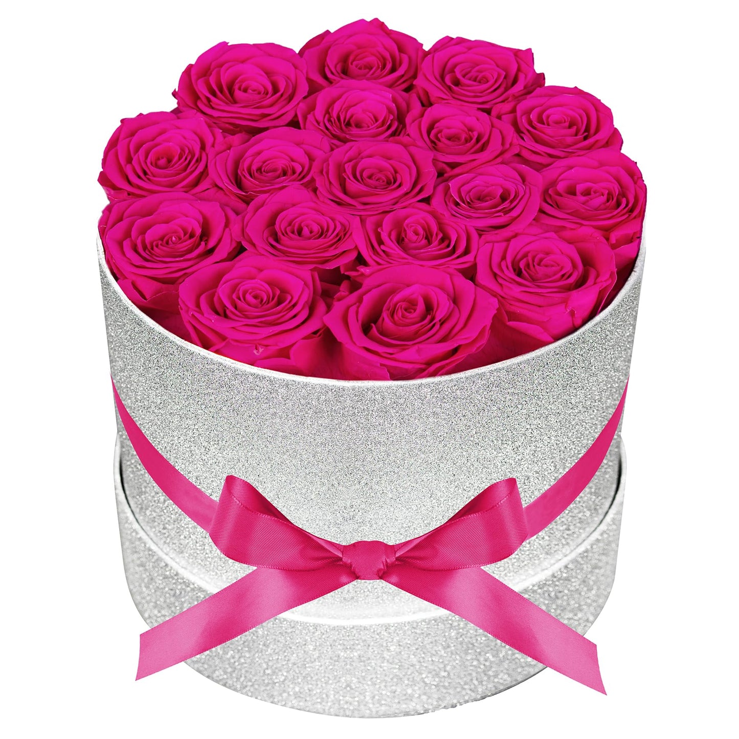 47 Flowers in a Luxury Suede Box, Birthday Gifts for Women, Preserved Flowers, Mothers Day Roses Gift for Mom, Red