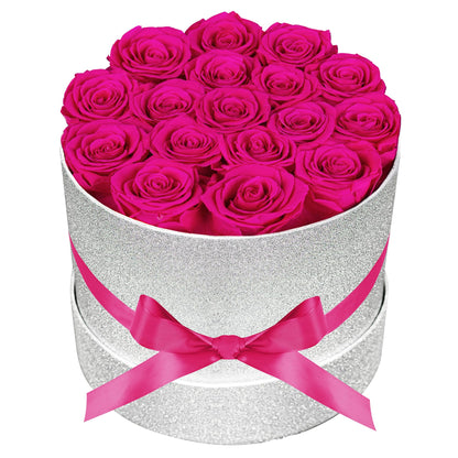 47 Flowers in a Luxury Suede Box, Birthday Gifts for Women, Preserved Flowers, Mothers Day Roses Gift for Mom, Red