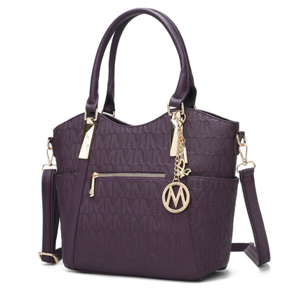 MKF Collection Crossbody Tote Bag for Women - PU Leather Top-Handle Satchel Shoulder Handbag