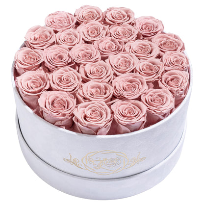 47 Flowers in a Luxury Suede Box, Birthday Gifts for Women, Preserved Flowers, Mothers Day Roses Gift for Mom, Red