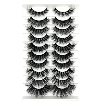 Mink Lashes Fluffy Big Dramatic Thick False Eyelashes, Soft 20mm Volume 3D Faux Mink, 20 Pairs Eyelashes Pack, 25mm Full Strip Lashes That Look Like Extensions