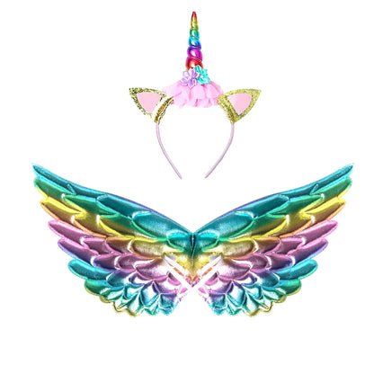 Soyoekbt Girls Unicorn Costume LED Light Up Unicorn Dress Birthday Party Princess Dress for Halloween Party