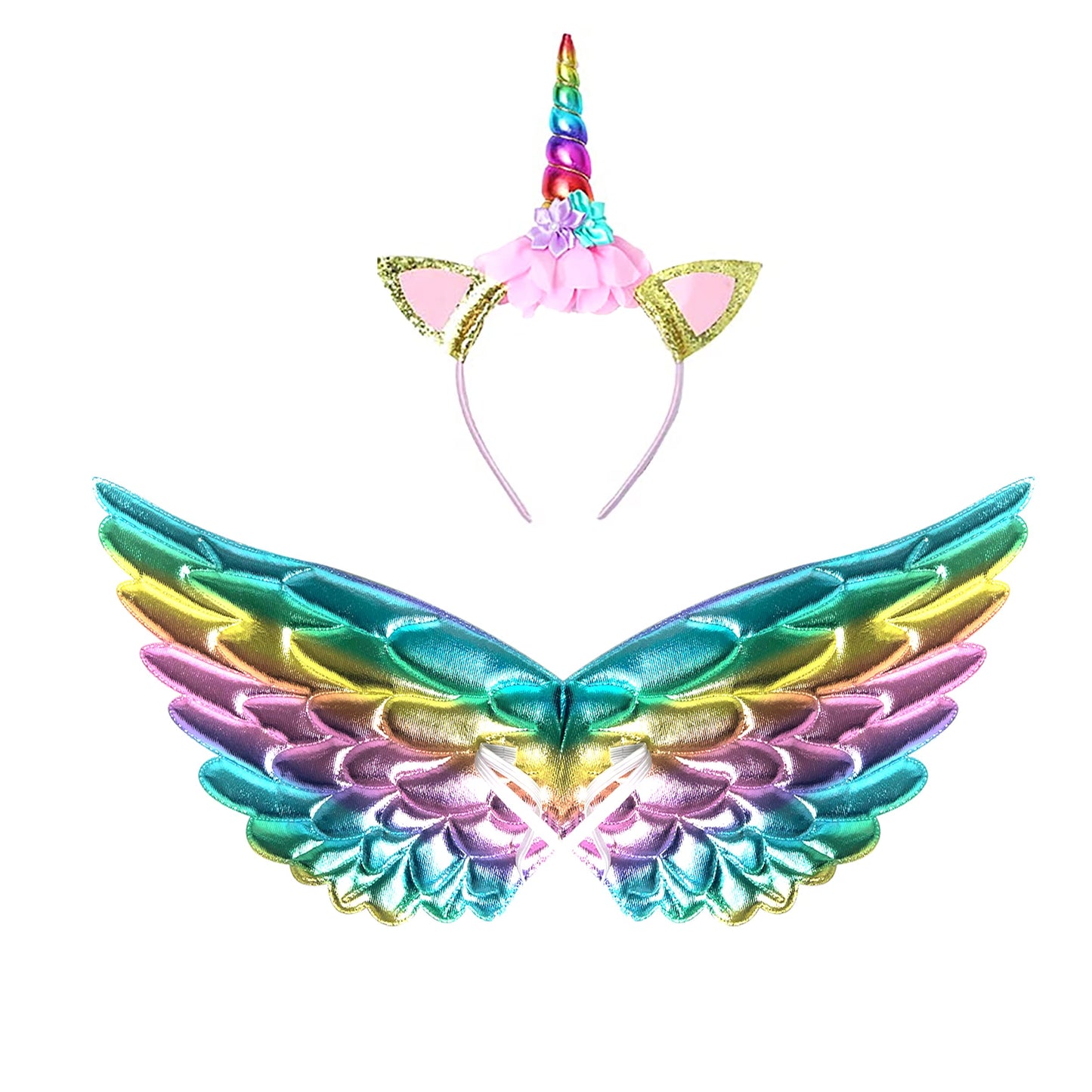 Soyoekbt Girls Unicorn Costume LED Light Up Unicorn Dress Birthday Party Princess Dress for Halloween Party