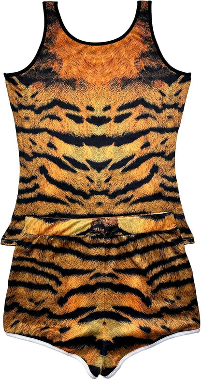 Women’s 2 Piece Pajama Set Novelty Sleeveless Tank Top and Shorts with Animal Print Comfortable Sleepwear