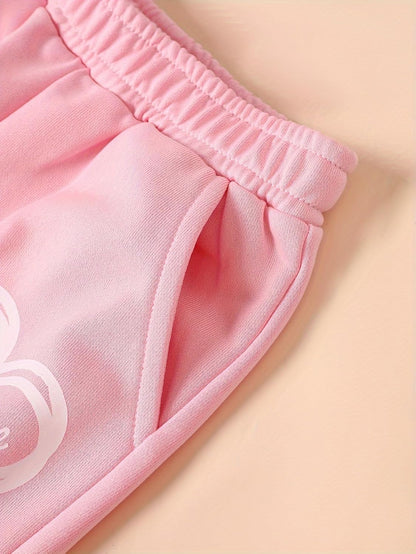 Girls Sweatpants - 3 Pack Teen Girls' Athletic High Waisted Joggers Pants with Pockets Multicoloured 4-14Y