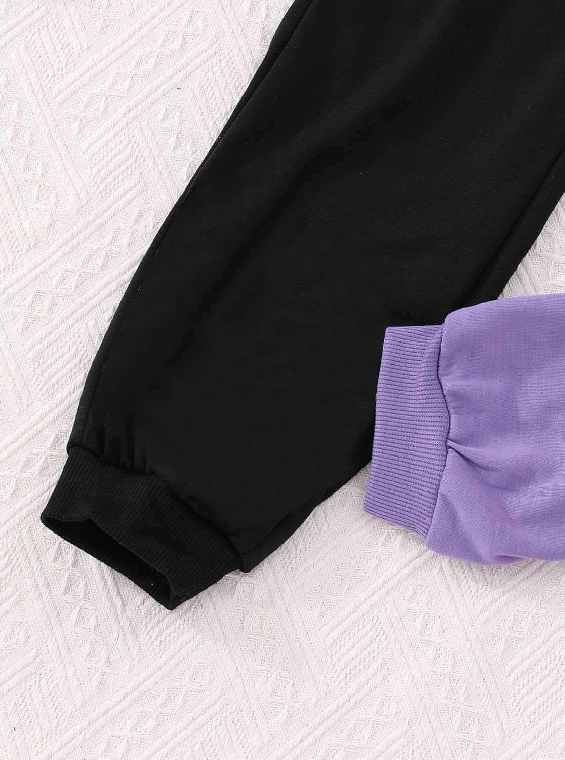 Hilinker Girls Graphic 3 Piece Outfits Workout Crop Hoodie Ribbed Tank and Sweatpants Set