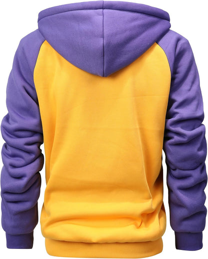 GXAMOY Men's Winter Fleece Hoodies for Men Heavyweight Warm Thick Full Zip Up Sweatshirt Outerwear